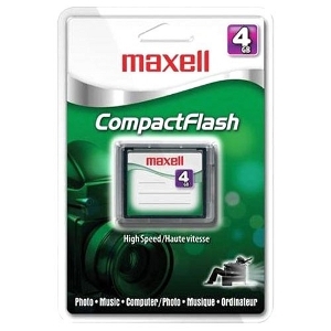 504001 Maxell CFC-104 4GB CompactFlash (CF) Card 1 Card/1 Pack