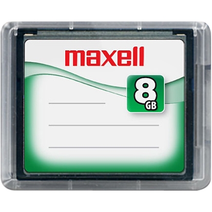 504002 Maxell CFC-108 8GB CompactFlash (CF) Card 1 Card/1 Pack