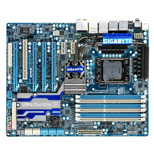 X58A-UD7 Gigabyte Ultra Durable 3 GA- Desktop Motherboard Intel X58 Express Chipset Socket B LGA-1366 (Refurbished)