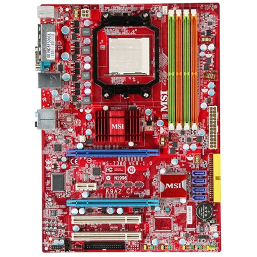 7388-010 MSI Socket AM2+ AMD 790X + SB600 Chipset AMD Phenom X4/ Phenom X3/ AMD Athlon 64 FX/ Athlon 64/ AMD Sempron Processors Support DDR2 4x DIMM 4x SATA2 3.0Gb/s ATX Motherboard (Refurbished)