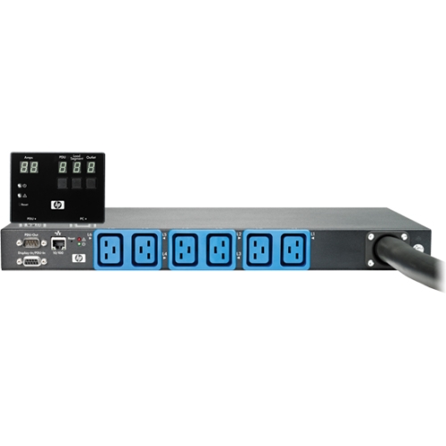 AF902A HP iPDU 6-Outlets 17.3kVA PDU 6 x IEC 60320 C19 17.30 kVA Zero U Rack-mountable, 1U Rack-mountable
