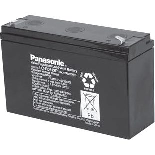 LC-R0612P Panasonic General Purpose Battery 12000 mAh Lead Acid 6 V DC (Refurbished)