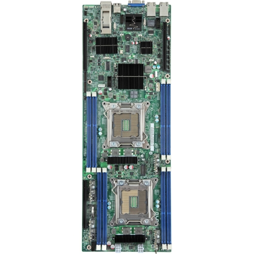 BBS2600JFF Intel S2600JFF Socket R Intel C602 Chipset Intel Xeon E5-2600 v2 Processors Support DDR3 8x DIMM 1x SATA 6.0Gb/s 6.42' x 17.7' Server Motherboard (Refurbished)