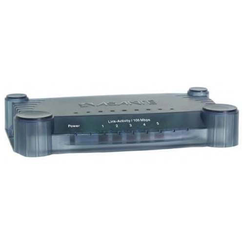 FS5005 Asante FriendlyNET Stackable Ethernet Switch 5 x 10/100Base-TX LAN