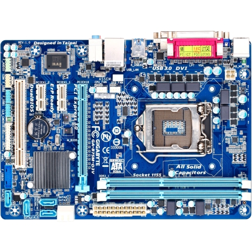 GA-B75M-D3V Gigabyte Socket LGA 1155 Intel B75 Express Chipset Core i7 / i5 / i3 / Pentium / Celeron Processors Support DDR3 2x DIMM 5x SATA 3.0Gb/s Micro-ATX Motherboard (Refurbished)

