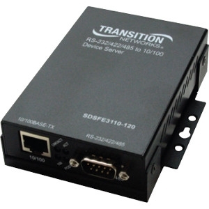 SRS2F3129-103-NA Transition Networks Remotely Managed RS232 Media Converter