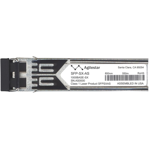 SFP-SX-AS Agilestar 1Gbps 1000Base-SX Multi-mode Fiber 550m 850nm Duplex LC Connector SFP (mini-GBIC) Transceiver Module for Aruba Compatible