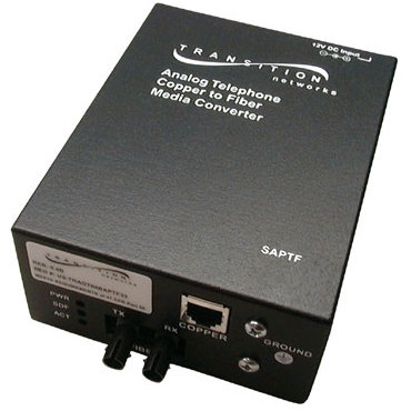 SAPTF3317-115-NA Transition Networks POTS 2-Wire Copper to Fiber Media Converter
