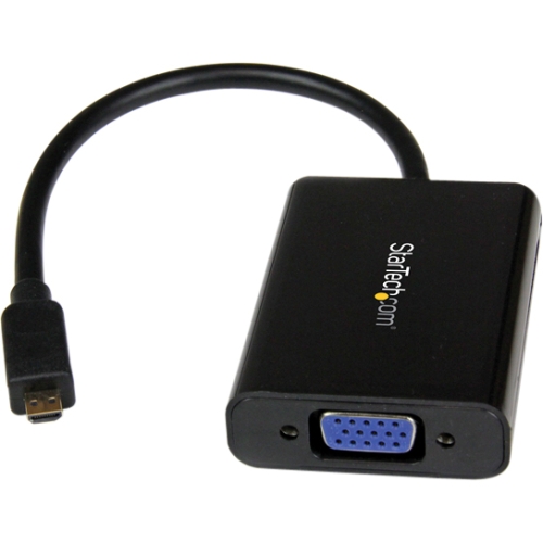 MCHD2VGAA2 StarTech Convert A Micro HDmi Video Signal To Vga With Discrete Audio Out