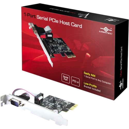 UGT-PCE10SR Vantec Single Port Serial PCI Express Host Card RS-232