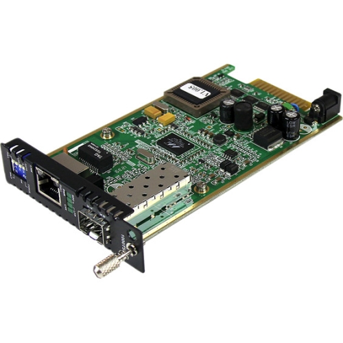ET91000SFP2C StarTech Gigabit Ethernet Fiber Media Converter Card Module with Open SFP Slot