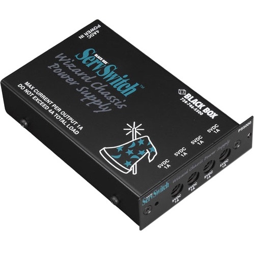PS5000-R2 Black Box Rackmountable Power Distribution Module for up to (4) Rackmounte (Refurbished)