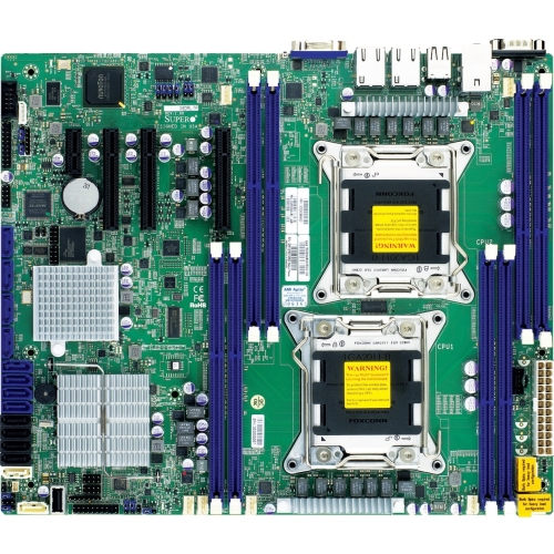 MBD-X9DRL-7F-B SuperMicro X9DRL-7F Dual Socket LGA 2011 Intel C602J Chipset Intel Xeon E5-2600/E5-2600 v2 Processors Support DDR3 8x DIMM 4x SATA2 3.0Gb/s ATX Server Motherboard (Refurbished)