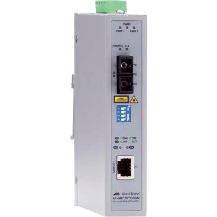 AT-IMC100T/SCMM-80 Allied Telesis 10/100tx To 100fx Sc Mmf 2km Industrial 12-48v Dc Power