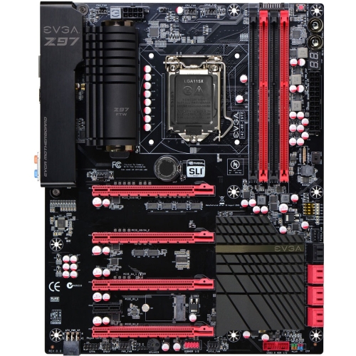 142-HR-E977-KR EVGA Z97 FTW Desktop Motherboard Intel Z97 Express Chipset Socket H3 LGA-1150 (Refurbished)