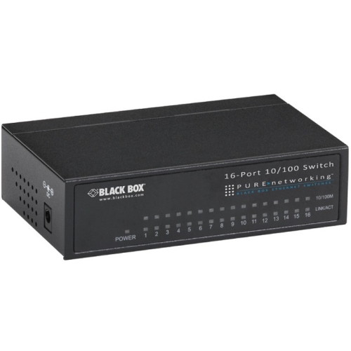 LB016A Black Box Pure Networking 10/100 Ethernet Switch 16-Ports (Refurbished)