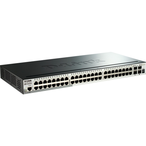 DGS-1510-52X D-Link 52-Ports Gigabit Stackable SmartPro Switch Including 4 10GbE SFP+ Ports (Refurbished)