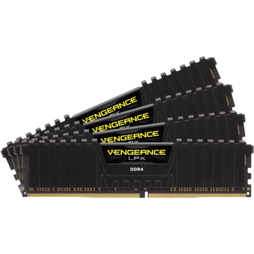 CMK32GX4M4A2666C16 Corsair Vengeance LPX Series 32GB Kit (4 x 8GB) PC4-21300 DDR4-2666MHz non-ECC Unbuffered CL16 (16-18-18-35) 288-Pin DIMM 1.2v Memory