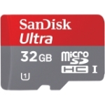 SDSDQUAN-032G-G4A SanDisk Ultra 32GB Class 10 microSDHC UHS-I Flash Memory Card