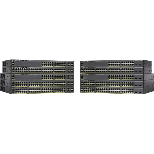 C1-C2960X-24PS-L Cisco Catalyst 2960X-24PS-L 24-Ports RJ-45 10/100/1000 PoE+ Managed Stackable Layer3 Switch with 4x Gigabit SFP Ports (Refurbished)