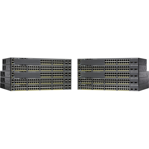 C1-C2960X-24TD-L Cisco Catalyst 2960-24TD-L 24-Ports RJ-45 10/100/1000 Managed Stackable Layer3 Switch with 2 x SFP+ Ports (Refurbished)