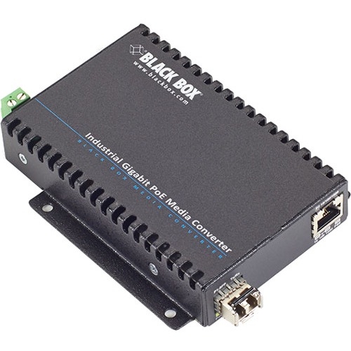 LGC5300A Black Box PoE Industrial Gigabit Ethernet SFP Media Converter