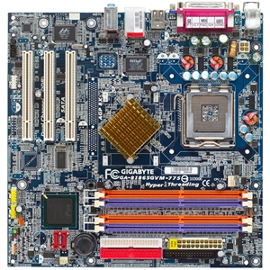 GA-8I865GVM-775 Gigabyte Socket LGA 775 Intel 865GV+ ICH5 Chipset Intel Pentium 4 Processors Support DDR 4x DIMM 2x SATA 1.50Gb/s Micro-ATX Motherboard (Refurbished)
