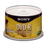 50DMR47LS4 Sony 4.7GB 16x DVD-R Optical Media (50-Pack)