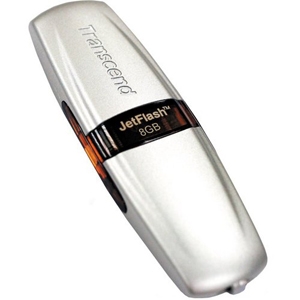 TS512MJF2A Transcend 512MB JetFlash 2A USB Flash Drive (Silver body w/ Neck Strap)