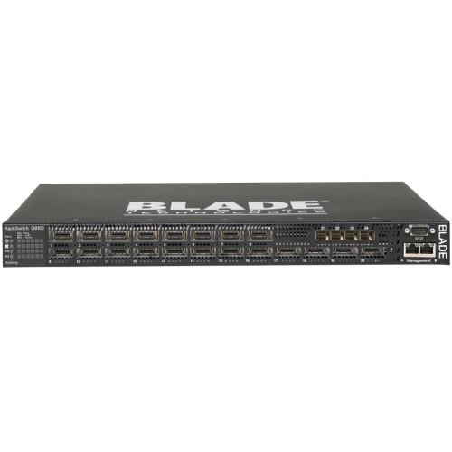 BN-8100R-BDL BLADE Network Technologies RackSwitch G8100 Ethernet Switch 20 x 10 Gigabit Ethernet Network, 4 x 10 Gigabit Ethernet Expansion Slot Manageable 2 Layer Supported 1U High (Refurbished)