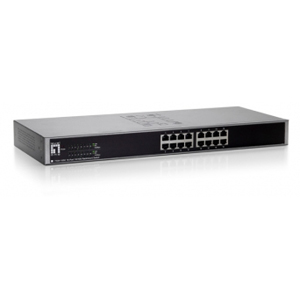 FSW-1650 LevelOne 16-Port 10/100 19 Rack Mountable Switch 16 x Fast Ethernet Network 2 Layer Supported (Refurbished)