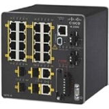IE-2000-16TC-G-X Cisco 16-Ports RJ-45 10/100/1000Base-T Manageable Layer2 Rail-Mountable Ethernet Switch with 2x Gigabit Ethernet Uplink Ports and 4x SFP Ports (Refurbished) IE-2000-16TC-G-N