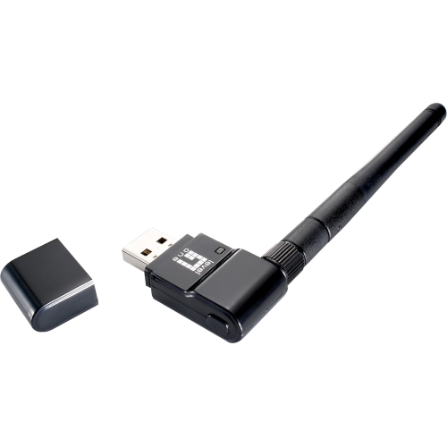 WUA-0614 LevelOne IEEE 802.11n Wi-Fi Adapter for Desktop Computer/Notebook USB 2.0 150 Mbit/s 2.46 GHz ISM External (Refurbished)