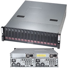 SSG-6037B-DE2R16L Supermicro SuperServer 6037B-DE2R16L Barebone System 3U Rack-mountable Intel C602J Chipset 2 Number of Node(s) Socket B2 LGA-1356 2 x Processor Support Black 192GB DDR3 SDRAM DDR3-1866/PC3-15000 Maximum RAM Support 6Gb/s SAS, Serial ATA/600 Matrox G200eW 16 MB Integrated 16 x Total Bays 16 3.5" Bay(s) 3 x Total Expansion Slots Processor Support (Xeon) 2 x 920 W