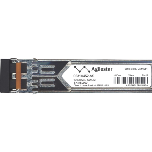 0231A452-AS Agilestar 1Gbps 1000Base-CWDM LH Single-mode Fiber 70km 1610nm Duplex LC Connector SFP Transceiver Module for H3C Compatible