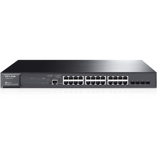 T2600G-28MPS TP-Link Jetstream 24 Port Gigabit L2 Managed Poe+ Switch With 4 Xsfp Slots (Refurbished)