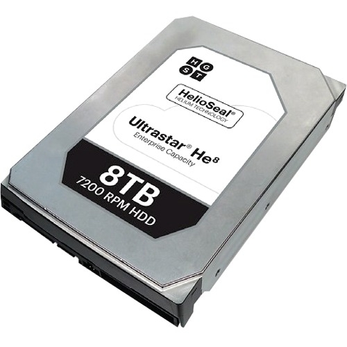 1EX0172 HGST Hitachi Ultrastar He8 8TB 7200RPM SAS 12Gbps 128MB Cache (ISE / 512e) 3.5-inch Internal Hard Drive with Carrier (12-Pack) for Storage Enclosure 4U60