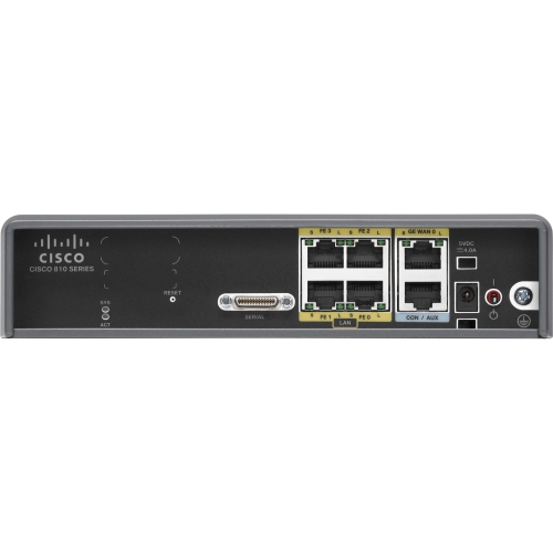 C819H-K9-RF Cisco C819 M2M Hardened Secure Router with Smart Serial Refurbished 5 Ports Management Port SlotsGigabit Ethernet Desktop, Wall Mountable (Refurbished)
