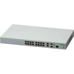 AT-FS980M/18PS-10 Allied Telesis 16-Ports 10/100Base-TX PoE+ Managed Switch with 2x Gigabit/SFP Combo Uplinks Ports (Refurbished)