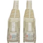 N201-008-WH Tripp Lite Cat6 GbE Gigabit Ethernet Snagless Molded Patch Cable UTP White RJ45 M/M 8ft 8' Category 6 for Network Adapter, Network Device, Router, Server, Modem, Hub, Switch 128 MB/s Patch Cable 7.87 ft 1 x RJ-45 Male Network 1 x RJ-45 Male Network Gold Plated Connector Copper Plated Contact White