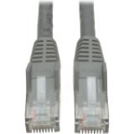 N201-035-GY Tripp Lite Cat6 GbE Gigabit Ethernet Snagless Molded Patch Cable UTP Gray RJ45 M/M 35ft 35' Category 6 for Network Adapter, Network Device, Router, Server, Modem, Hub, Switch 128 MB/s Patch Cable 35.10 ft 1 x RJ-45 Male Network 1 x RJ-45 Male Network Gold Plated Connector Copper Plated Contact Gray