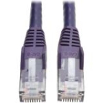 N201-050-PU Tripp Lite Cat6 GbE Gigabit Ethernet Snagless Molded Patch Cable UTP Purple RJ45 M/M 50ft 50' Category 6 for Network Adapter, Network Device, Router, Server, Modem, Hub, Switch 128 MB/s Patch Cable 49.87 ft 1 x RJ-45 Male Network 1 x RJ-45 Male Network Gold Plated Connector Copper Plated Contact Purple