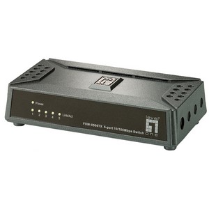FSW-0508TX LevelOne Fast Ethernet Switch 5 x 10/100Base-TX (Refurbished)
