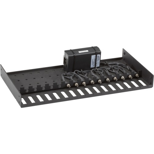 LH1505P-RACK Black Box Powered Rackmount Tray for Economy Crossover Media Converters