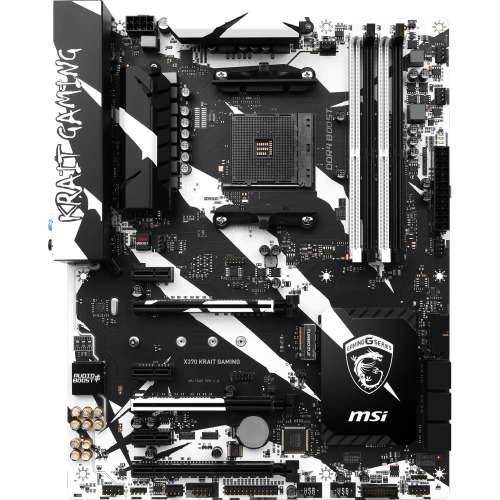 X370 KRAIT GAMING MSI Socket AM4 AMD X370 Chipset AMD Ryzen 7th Generation A-Series/ Athlon Series Processors Support DDR4 4x DIMM 6x SATA 6.0Gb/s ATX Motherboard (Refurbished)