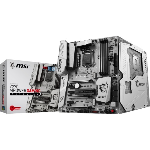 Z270 MPOWER GAMING TITANIUM MSI Socket LGA 1151 Intel Z270 Chipset 7th/6th Generation Core i7 / i5 / i3 / Pentium / Celeron Processors Support DDR4 4x DIMM 6x SATA 6.0Gb/s ATX Motherboard (Refurbished)