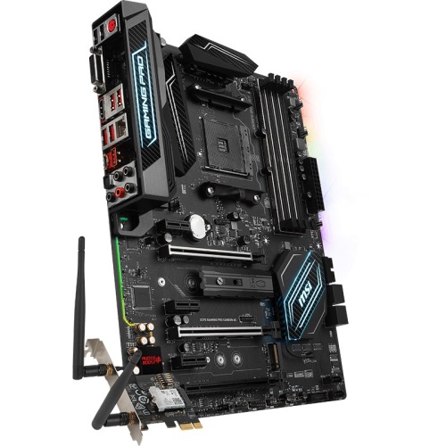X370 GAMING PRO CARBON AC MSI Socket AM4 AMD X370 Chipset AMD Ryzen/ 7th Generation A-Series/ Athlon Processors Support DDR4 4x DIMM 6x SATA 6.0Gb/s ATX Motherboard (Refurbished)