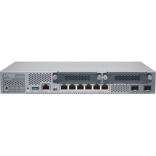 SRX320-SYS-JE Juniper SRX320 Router 6 Ports Management Port 4 Slots Gigabit Ethernet Desktop, Rack-mountable, Wall Mountable (Refurbished)