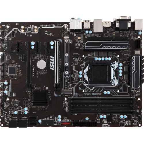 H270-A PRO MSI Socket LGA 1151 Intel H270 Chipset 7th/6th Generation Core i7 / i5 / i3 / Pentium / Celeron Processors Support DDR3 4x DIMA 6x SATA 6.0Gb/s ATX Motherboard (Refurbished)