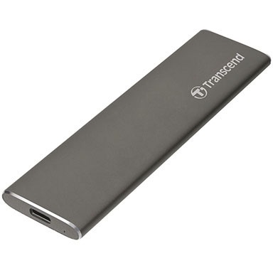 TS240GSJM600 Transcend StoreJet 600 240GB USB 3.1 SATA External Solid State Drive (SSD) (Space Gray)